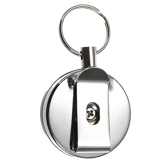 ZHZFKQ Stainless Steel Retractable Key Recoil Ring Pull Key Chain Belt Clip Keychain Retractable Keychain