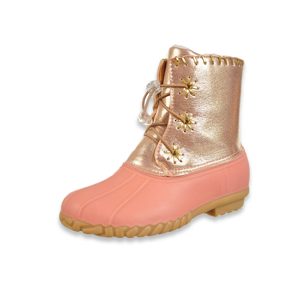 olivia miller womens duck boots flat heel