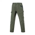 thumbnail image 2 of Work Pants for Men - Tactical Ripstop Waterproof Cargo, Stretch Multi Pockets, Construction & Hiking Work Pants Green 3XL, 2 of 6