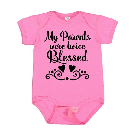 

Inktastic Twins Twice Blessed Gift Baby Boy or Baby Girl Bodysuit