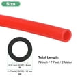 thumbnail image 3 of Uxcell Silicone Tubing 5/16 inch ID x 15/32 inch OD Silicone Rubber Vacuum Tube 7ft High Temp Water Air Hose Pipe Red, 3 of 7