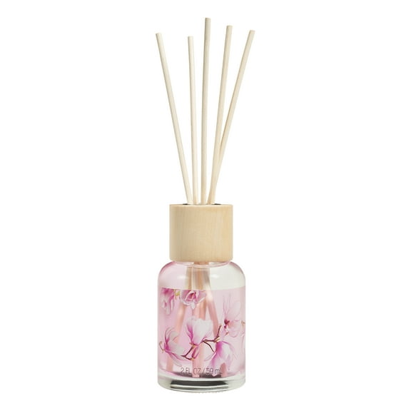 Love & Nature Sugar Magnolia Vegan Reed Diffuser with Essential Oils, 2 oz.
