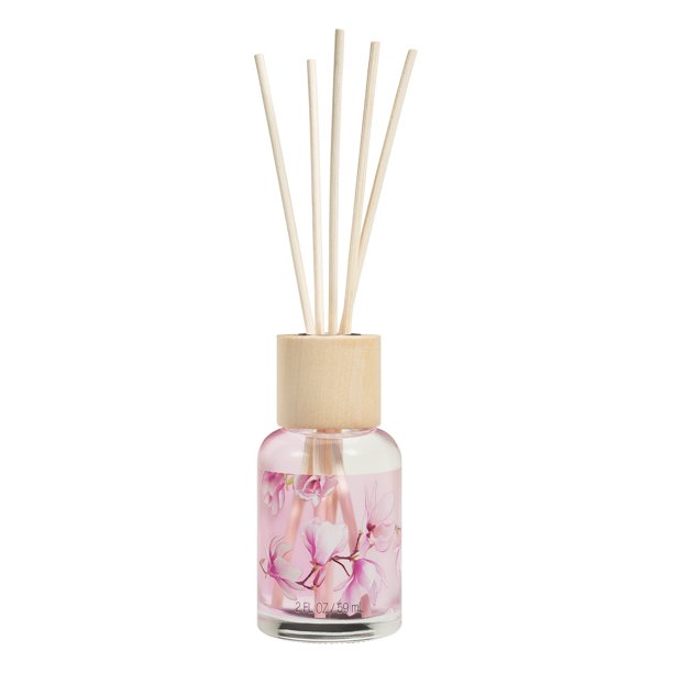 Love & Nature Sugar Magnolia Vegan Reed Diffuser with Essential Oils, 2