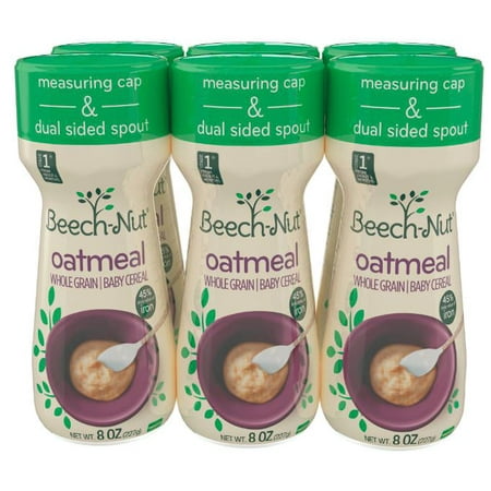 Beech-Nut Oatmeal Cereal Baby Cereal Stage 1 - 8 Oz, 6