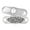 White | Laser Engraving, variant on MedicEngraved Stainless Steel Custom Medical Alert Bracelet - 5mm Oval Link