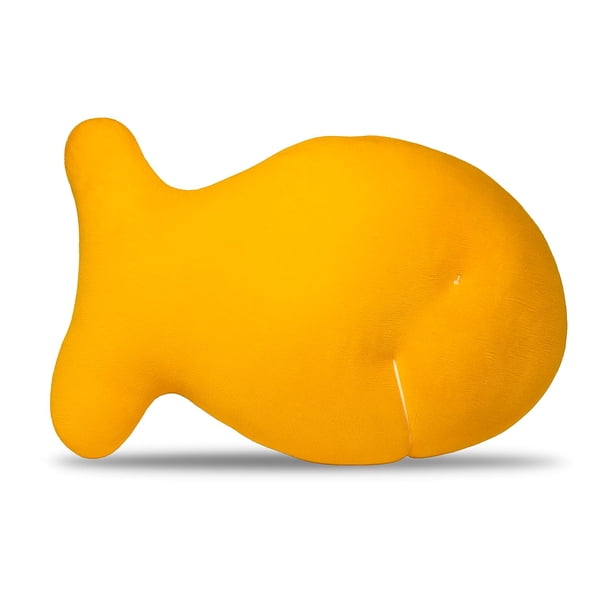 Peluche Snack Plushies, galleta de pescado con queso cheddar, 25 cm, niños y adultos