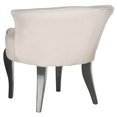 thumbnail image 6 of SAFAVIEH Mora Modern Style Glam French Leg Vanity Chairs, Beige (23.4 in. W x 24.8 in. D x 22.4 in. H), 6 of 7