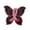 Black, variant on Breast Cancer Awareness Butterfly Embroidered Sew/Iron On Patch
