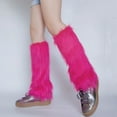thumbnail image 3 of LShunze Faux Fur Fuzzy Leg Warmers Furry Boot Covers for Women, Warm Fuzzy Boot Cuff Boot Sleeves Leg Warmers for Party Costume, 3 of 8