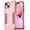 Light Pink, variant on Poetic Neon Case for iPhone 13 Mini, Dual Layer Heavy Duty Drop Protection, Black