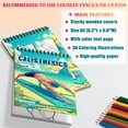 thumbnail image 3 of Netecom Calisthenics Coloring Book, A5 Wooden Cover, Spiral Bound, 30 Dynamic Coloring Pages of Gymnastics Activities for Stress Relief and Relaxation, 3 of 6
