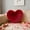 Red, variant on Tuscom Faux Fur Heart Shaped Pillow - Imitation Fox Fur Plush Throw Pillow for Couch, Wedding Gift, Valentine's Day Present, Soft Long Hair Heart Cushion for Sofa and Home Decoration, 15.74x11.81in