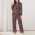 thumbnail image 2 of Haiem Thanksgiving Turkey 2 Pattern Women’s Long-sleeve Sleepwear,Sleepwear Set,2-piece Loungewear Set,Soft PJs Comfy Nightwear with Pockets-XX-Large, 2 of 7