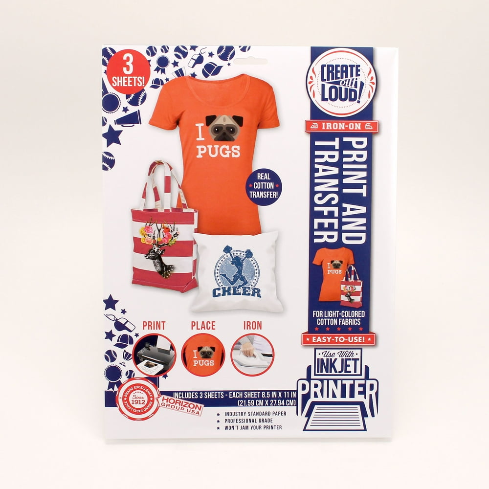 Styled Basics Print & Transfer Sheets for LightColored Cotton Fabrics