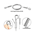 thumbnail image 4 of 4Pcs 2M x 1.5mm Réglable Photo Suspendu Fil Kit-Lourd Devoir Câble d'Acier Inoxydable, Tient jusqu'à 60Lbs, 4 of 5