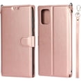 thumbnail image 5 of Wallet Case for Samsung Galaxy A51 4G with Card Holder Slots,Kickstand Phone Cover Premium Leather Magnetic Closure Slim Flip Shockproof Wrist Strap Case for Samsung Galaxy A51 4G 6.5",Rosegold, 5 of 14