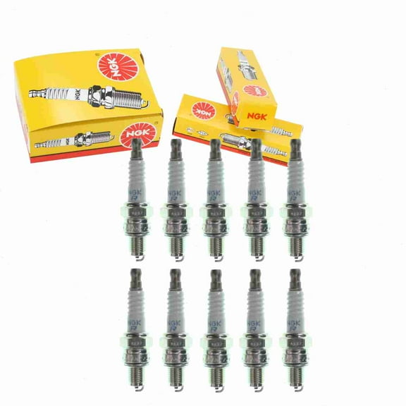 10 pc NGK 6208 Standard Spark Plugs for 45239093000 Ignition Wire Secondary