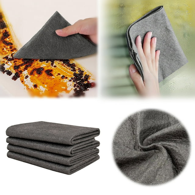 Magic Cleaning Cloth - Thickened Reusable Microfiber Cleaning Cloths for Streak-Free Shine - Multipurpose Cleaning Rags for Windows, Glass, Kitchen, Cars, TV - Lint-Free & Machine Washable