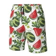 thumbnail image 5 of Kll Watermelons Men'S Casual Summer Beach Shorts Hawaiian Shorts With Pockets-Xx-Large, 5 of 9