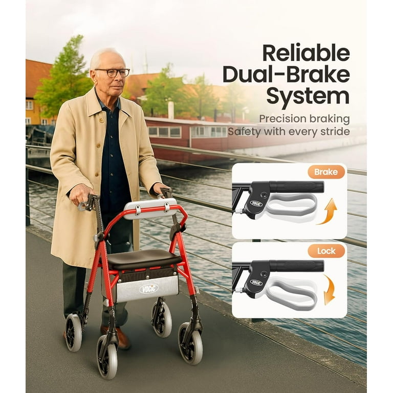 ロードウォーリアー VOCIC Z11 Lightweight Foldable All-Terrain Wheels Rollator Walker