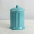 thumbnail image 2 of Omniware Simsbury XL Canister, 120oz Stoneware Cookie Jar with Lid, Large Kitchen Storage Container, Airtight Farmhouse Canister for Flour, Sugar, Coffee, or Snacks (Turquoise), 2 of 2