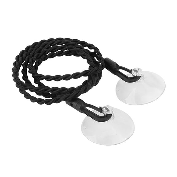 LEORX Outdoor Clothes Drying Line Clothes Drying Rope Black Elastic Rope 1Pack