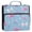 Pink and Purple Bows, variant on Water-Resistant 3-Ring Binder Organizer with Multiple Pockets Zipper Binder Bag for Office Green and Mint Bows