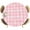 Pink, variant on Elastic Fitted Round Tablecloth, Pink Plaid Waterproof Stretch Table Cover for 36"-44" Tables, Modern Art Checkered Farmhouse Washable Outdoor Tablecloths for Patio, Picnic, Camping