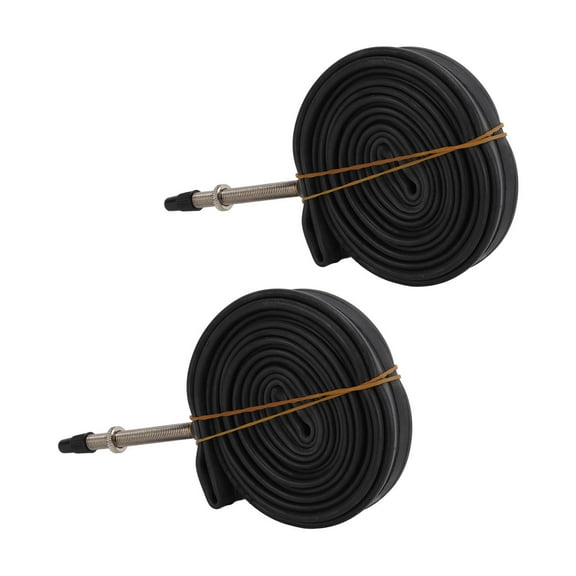 2-Pack 700x23C Bike Inner Tubes with French Valve 60mm, Butyl Rubber Construction for Road and MTB Bicycles