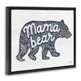 thumbnail image 2 of Stupell Industries Cottage Floral Mama Bear Phrase Black Floating Frame Canvas Art, 21 x 17, by Laura Marshall, 2 of 6