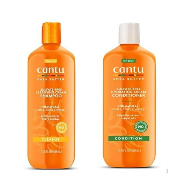 Cantu Shea Butter Cleansing Shampoo   Hydrating Conditioner 13.5 Fl Oz (Pack of 2)