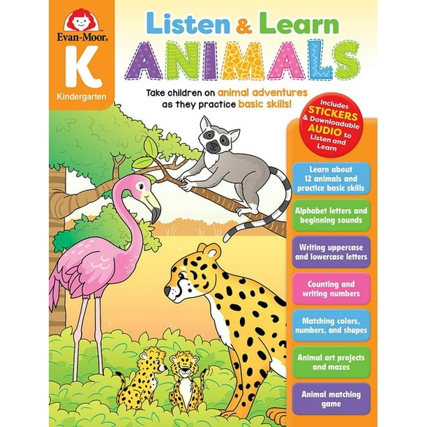 Listen and Learn: Animals: Listen and Learn: Animals, Kindergarten Workbook (Paperback) Listen and Learn: Animals: Listen and Learn: Animals, Kindergarten Workbook (Paperback)