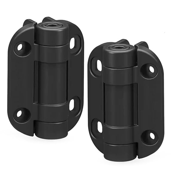 2Pcs Adjustable Tension Nylon Door Hinges Furniture Hardware Heavy Duty Auto Closing Gate Hinges Easy to Install