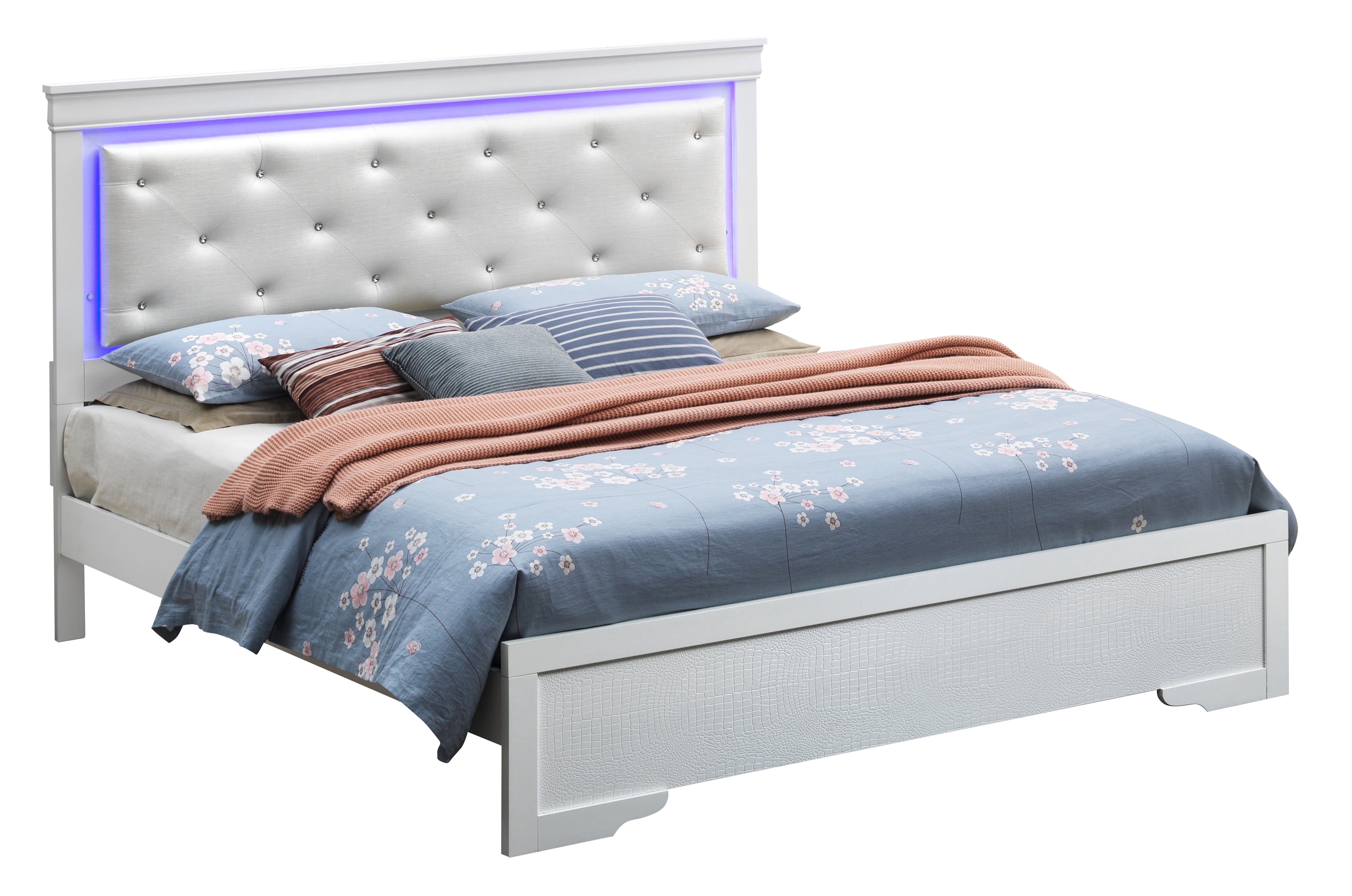 Glory Furniture G6590B-KB2 Silver Champagne King Bed
