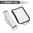 thumbnail image 6 of Unique Bargains 1 Pair Universal Car Seat Belt Cover Seat Belt Cushion Bling Shoulder Strap 9.06"x2.48" Polyester White, 6 of 6