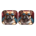 thumbnail image 7 of Daiia French Bulldog In Sunglasses 2PCS Car Windshield Sun Shade, Foldable Sun Shield for Car Front Window, Auto Sun Blocker Visor Protector Universal for Truck SUV Pickup-Small, 7 of 7