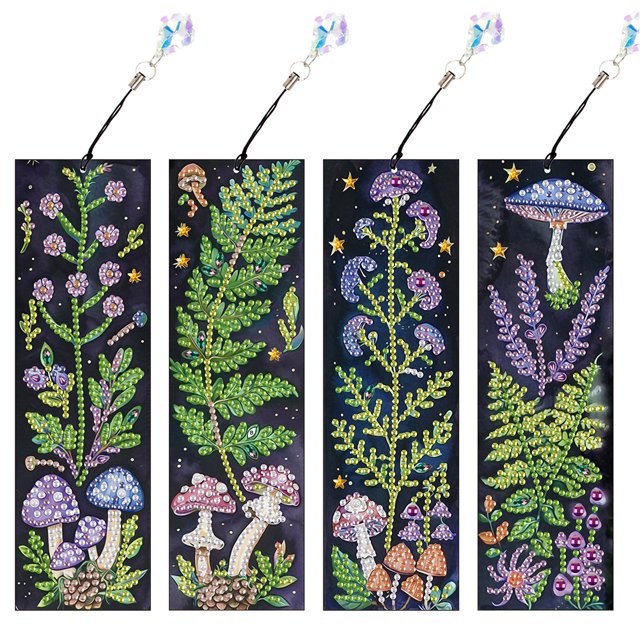 Marcador Arte Diamantes Con Marcadores Diy Colgantes Kits Pintura 4pcs Forma Especial Crows Fabricación para Adultos Principiantes