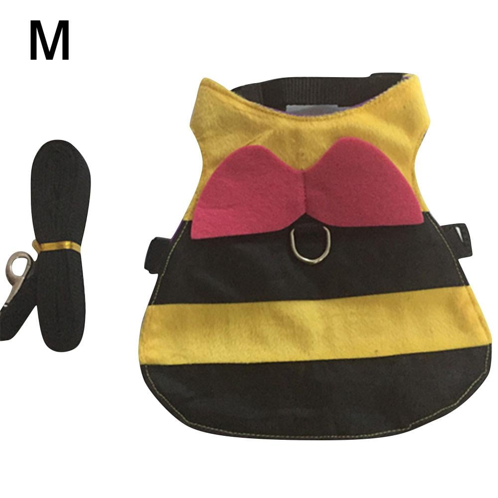 Small Animal Harness and Leash Set Adjustable Soft Harness with Elastic