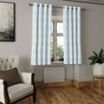 thumbnail image 2 of Ambesonne Grommet Curtain, , 50"x96", White and Soft Blue, 2 of 5