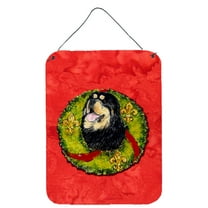 Tibetan Mastiff Cristmas Wreath Wall or Door Hanging Prints