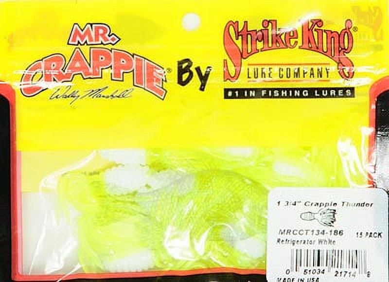 Strike King Mr Crappie Crappie Thunder Refrigerator White Panfish Lure