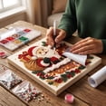 thumbnail image 4 of Christmas Diamond Art Painting Kit for Beginners, DIY Pearl Art Set with Frame 9 Classic Holiday Designs for Wall Decor Home Holiday Gift by OVFUIZ, 4 of 7