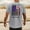 Grey, variant on USA Patriotic Graphic Shirts for Men American Flag 4th of July Short Sleeve Crew Neck Casual Tops for Daily Wear