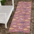 thumbnail image 6 of Addison Rugs Chantille Indoor/Outdoor Transitional Kids Mauve Machine Washable Runner Rug, 2'3" x 7'6", 6 of 7