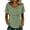 02# Light Green, variant on Summer Tops for Women Short Sleeve Lace Patch Casual Dressy Blouses Trendy Shirts Round Neck Loose Fit Tunic Top Blue L