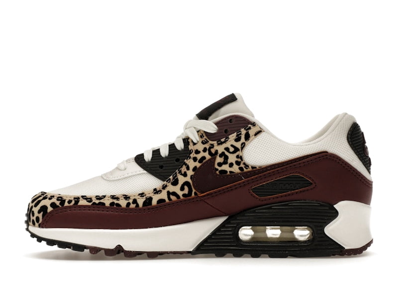 Nike Women's Air Max 90 Leopard Burgundy Running Shoes, from StockX
