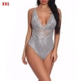 thumbnail image 1 of Mono sexy mono de cosplay suave mono de tela con pantalla de encaje para mujeres adultas, gris, XXL Inevent XX000036-62, 1 of 7