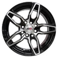 thumbnail image 1 of Rin 17X7.5 5-100/114.3 PRW Mod: P182 ET35 CB73.1 GLOSS BLACK MACHINE FACE, 1 of 3