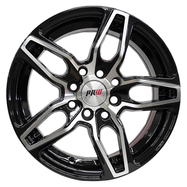 Rin 17X7.5 5-100/114.3 PRW Mod: P182 ET35 CB73.1 GLOSS BLACK MACHINE FACE