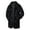 Black, variant on Men's Warm Long Coat, Winter Turn-Down Collar Outerwear. Premium Plush Design, Timeless Solid-Color for a Stylish Look in Casual and Semi-Formal Occasions